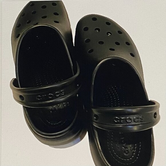 CROCS CLASSC BAE PLATFORM CLOG BLACK 8. NWOT - Picture 6 of 10